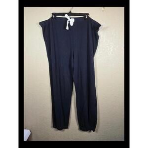 Amazon Essentials Women's Lounge Terry Jogger Pajama Pant, Black, XX-Large